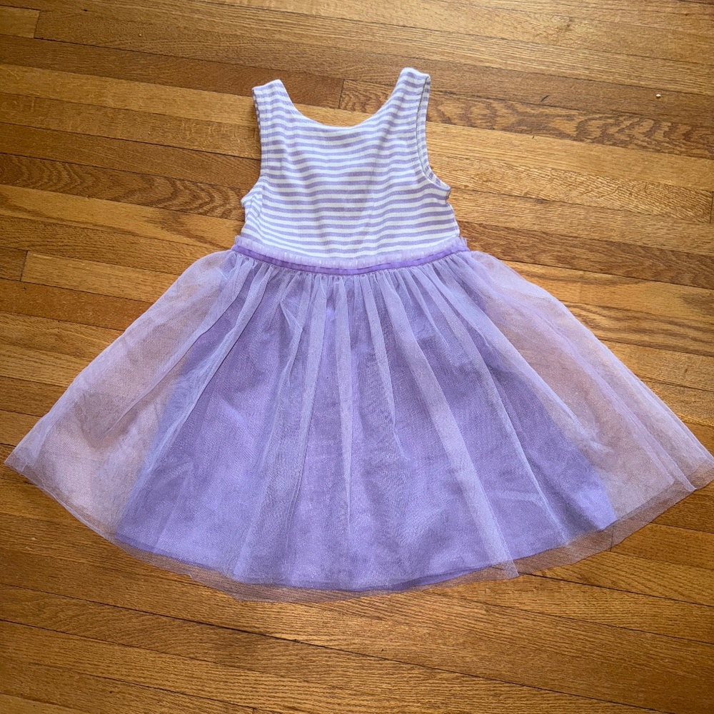 Mini Boden- Lilac Jersey/ Tulle dress